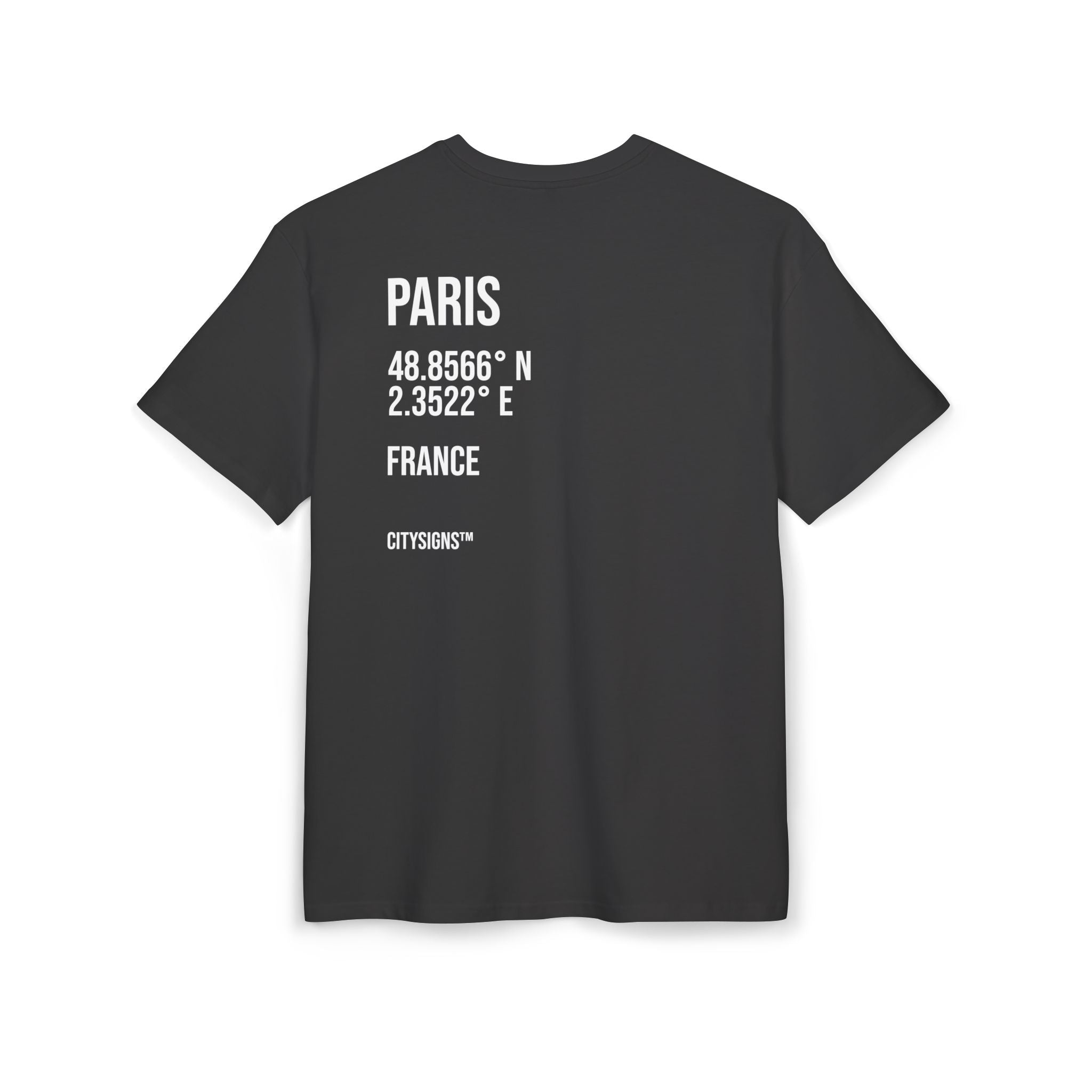 Paris Coordinates Tee — Black