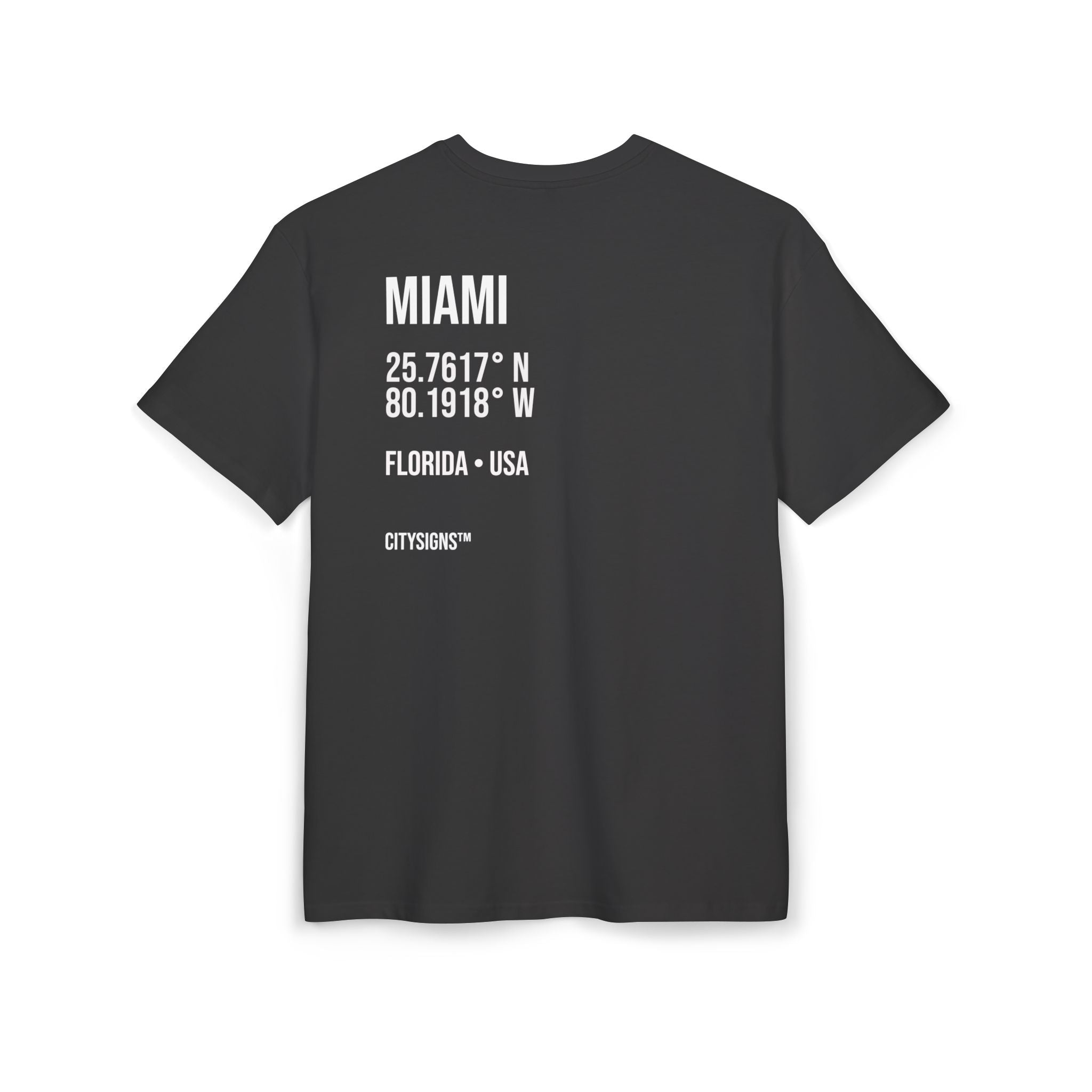Miami Coordinates Tee — Black