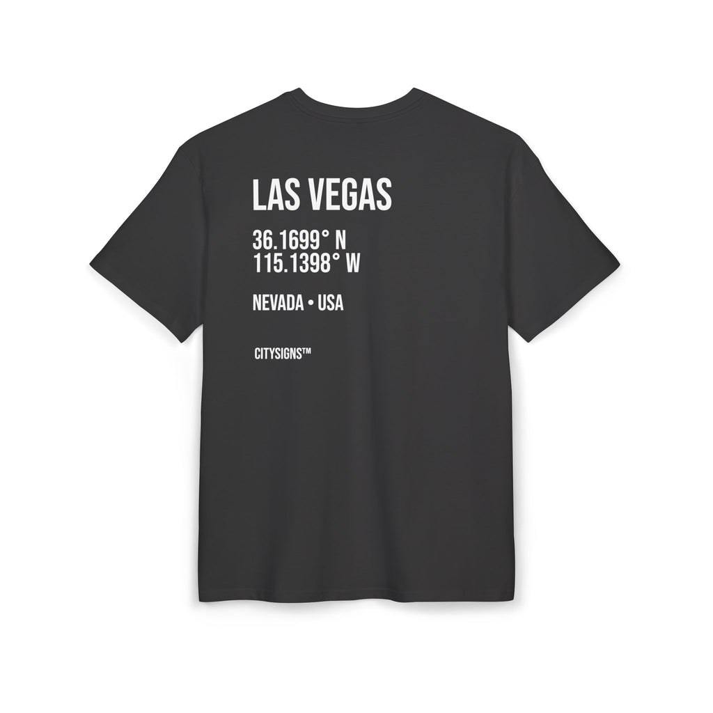 Las Vegas Coordinates Tee — Black